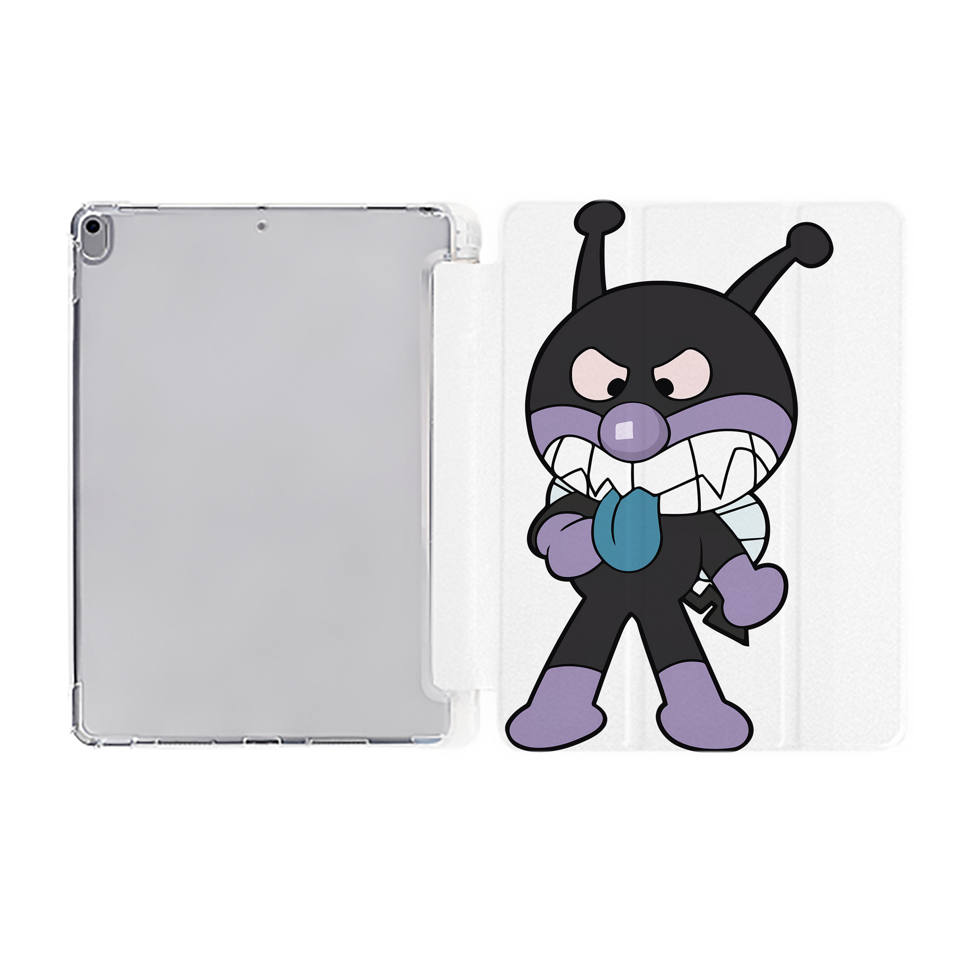 （画像用） アンパンマン Anpanman IPad ケース ペン収納付き 三つ折りスタンド PUレザー×シリコン 対応機種9.5/10.5/10.9インチ